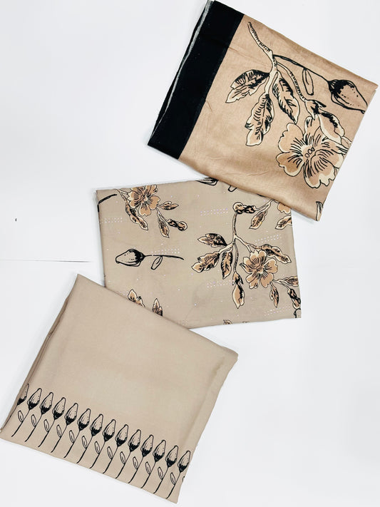 Stone Linen 3 Piece Suit U-11