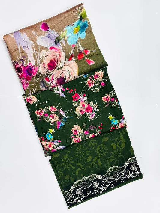 Stone Linen 3 Piece Suit U-15