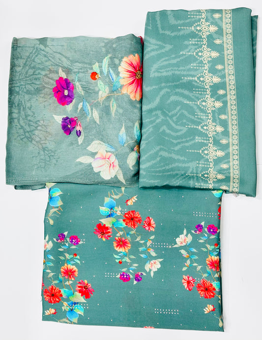 Stone Linen 3 Piece Suit U-22