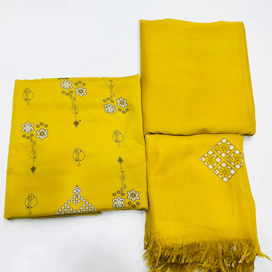 Peshmina Linen 3 Piece Suit P-07