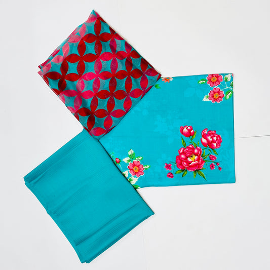 Ladies Viscose 3 Piece Suit V-04