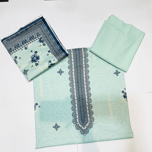 Ladies Dhanak 3 Piece Suit D-04