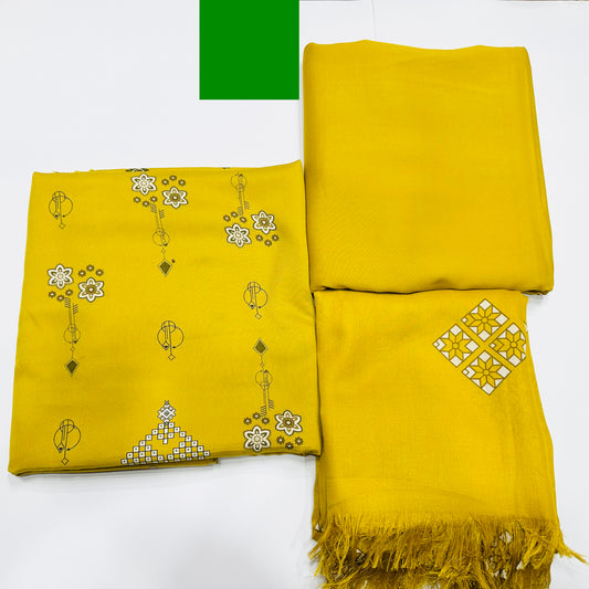 Peshmina Linen 3 Piece Suit P-07